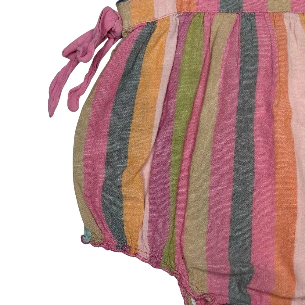 Pink Chicken Multi Stripe Amy Bubble Romper‎